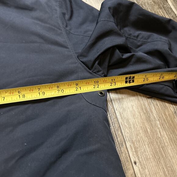 VTG Polo Ralph Lauren Men's Jacket M Navy Fleece Lined Full Zip Hidden Hood - Picture 5 of 6